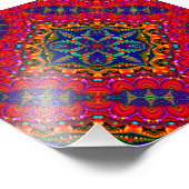 美しいカラフル万華鏡のように千変万化するパターン フォトプリント            (角)