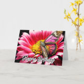 美しいカラフル休息バタフライアート カード (黄色い花)