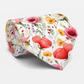 美しいカラフル夏のフローラ ネクタイ (ロール)