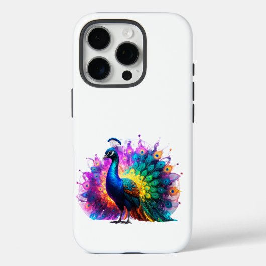 美しいカラフル孔雀の芸術 Case-Mate iPhoneケース (裏面)