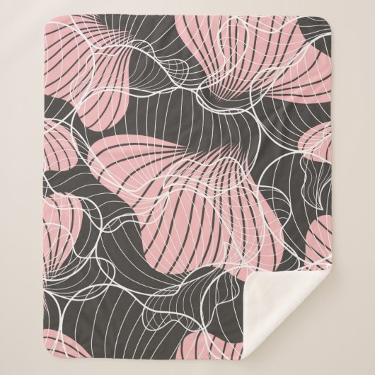 美しいカラフル抽象芸術のシームレスなパターン。裏面 シェルパブランケット (正面)