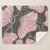 美しいカラフル抽象芸術のシームレスなパターン。裏面 シェルパブランケット (正面(横))