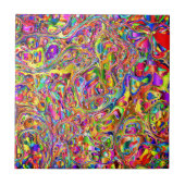 美しいカラフル抽象芸術ア数々のート – 色 – タイル (正面)