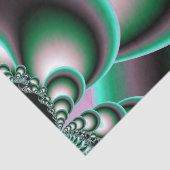 美しいカラフル抽象芸術フラクタル円 薄葉紙 (詳細)