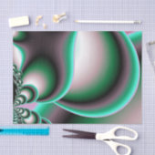 美しいカラフル抽象芸術フラクタル円 薄葉紙 (クラフト)