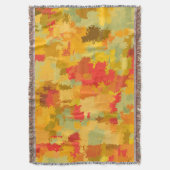 美しいカラフル抽象芸術 スローブランケット (正面縦)