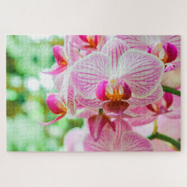 美しいカラフル明るい赤紫色花 ジグソーパズル