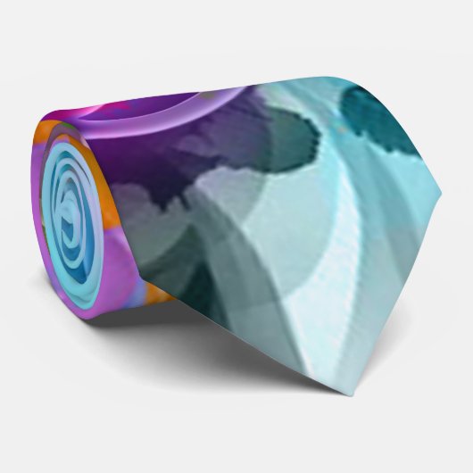 美しいカラフル水の色の（ばちゃばちゃ）跳ねる音楽ノート ネクタイ (ロール)