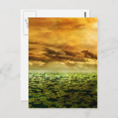 美しいカラフル池の風景 ポストカード (正面/裏面)