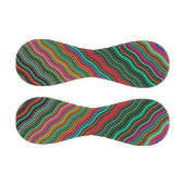 美しいカラフル波状ストライプパターン 野球ボール (パネル)