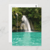 美しいカラフル熱帯滝自然 ポストカード (正面/裏面)