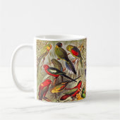 美しいカラフル熱帯鳥のオウム コーヒーマグカップ (左)