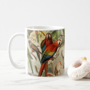美しいカラフル熱帯鳥のオウム コーヒーマグカップ