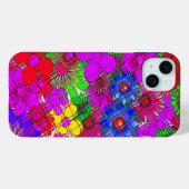 美しいカラフル素晴らしい花のパターンデザインa Case-Mate iPhoneケース (裏面 (横))