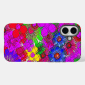 美しいカラフル素晴らしい花のパターンデザインa Case-Mate iPhoneケース (裏面 (横))