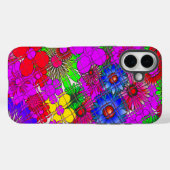 美しいカラフル素晴らしい花のパターンデザインa Case-Mate iPhoneケース (裏面 (横))