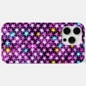美しいカラフル紫の輝く星 Case-Mate iPhoneケース (裏面 (横))