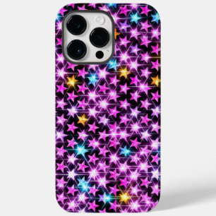美しいカラフル紫の輝く星 Case-Mate iPhone 14 PRO MAXケース