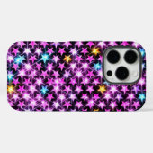 美しいカラフル紫の輝く星 Case-Mate iPhoneケース (裏面 (横))