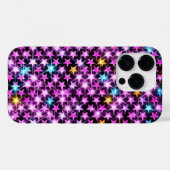 美しいカラフル紫の輝く星 Case-Mate iPhoneケース (裏面 (横))