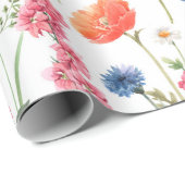 美しいカラフル花園シームレスなパターン ラッピングペーパー (ロールコーナー)