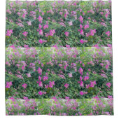 美しいカラフル花柄 シャワーカーテン (正面)