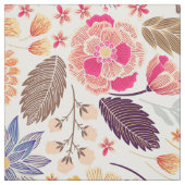 美しいカラフル花 ファブリック (見本)