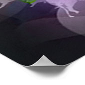 美しいカラフル高音クレフ、 音符記号フ葉ァー絵を描ズ ポスター (角)