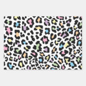 美しいカラフルLeopard Print ラッピングペーパーシート (正面)