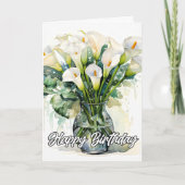 美しいカラユリ花 カード (正面)