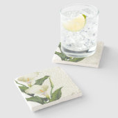 美しいカラユリ ストーンコースター (横)