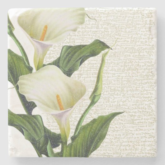 美しいカラユリ ストーンコースター (正面)