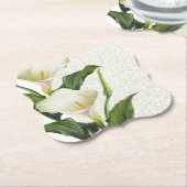 美しいカラユリ ペーパーコースター (アングル)