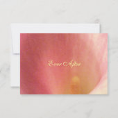 美しいカラリリーウェディングRSVPイエローフォント 出欠カード (裏面)