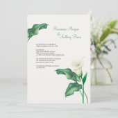 美しいカラリリー結婚式招待状 招待状 (スタンド正面)