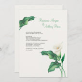 美しいカラリリー結婚式招待状 招待状 (正面/裏面)