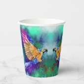 美しいカラーオウム紙カップ 紙コップ (正面)