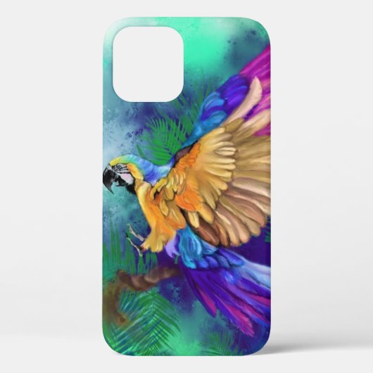 美しいカラーオウムiPhoneケース Case-Mate iPhoneケース (裏面)