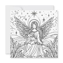 美しいカラーリングアートガーディアンエンジェル