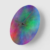 美しいカラー雲の丸い壁時計 ラウンド壁時計 (傾斜)