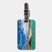 美しいカリブの海岸 ラゲッジタグ (正面縦)