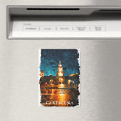 美しいカルタヘナバイナイトコロンビアのシティビュー マグネット (インサイチュ (食洗機))