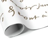 美しいカルトのポストレフランスのースクリプト ラッピングペーパー (ロールコーナー)