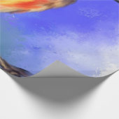 美しいカワセアニドリ – Migned Water Color Art ラッピングペーパー (角)