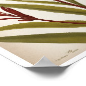 美しいカンガルー前花壁ポスター ポスター (角)