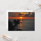 美しいカンクンサンセット カード (正面/裏面インサイチュ)