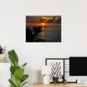 美しいカンクンサンセット ポスター (ホームオフィス)