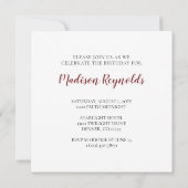 美しいカントリーウマズインパスチュレ招待状 招待状 (裏面)