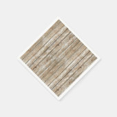 美しいカントリーシャビーシック素朴ウッド スタンダードカクテルナプキン (角)