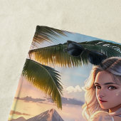 美しいカートンファンタジーガールビーチタオル ビーチタオル (インサイチュ)